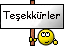 teşekkür